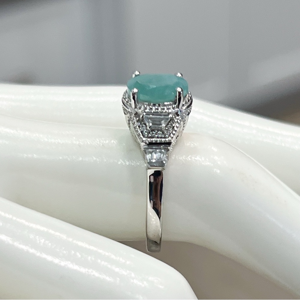 Grandidierite Sterling Silver Majesty Ring  Sz 8 - Picture 7 of 10